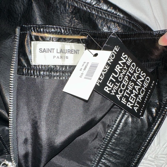 Saint Laurent Leather Mini Skirt! - Picture 2 of 3